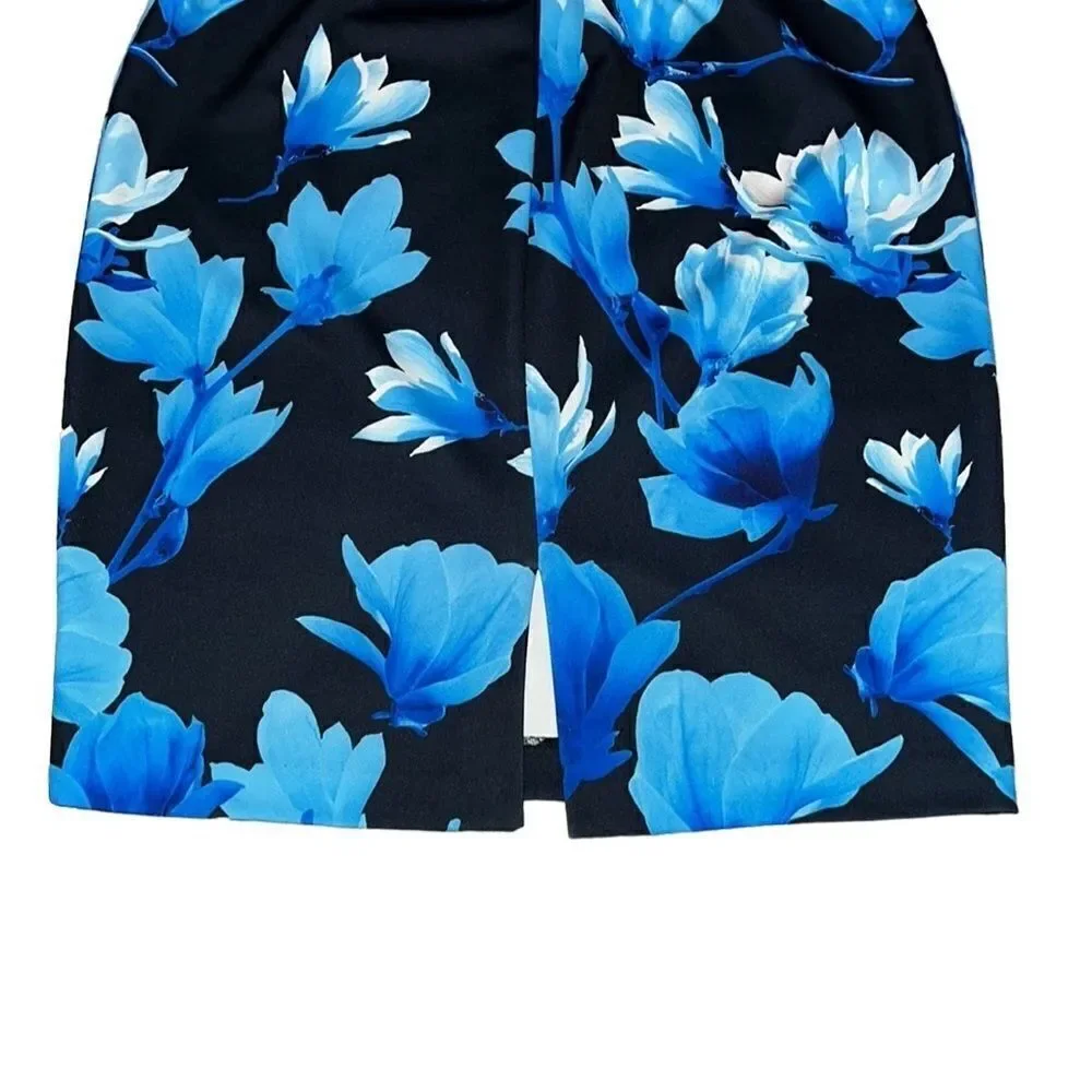 Ashley Stewart Floral Print Pencil Skirt